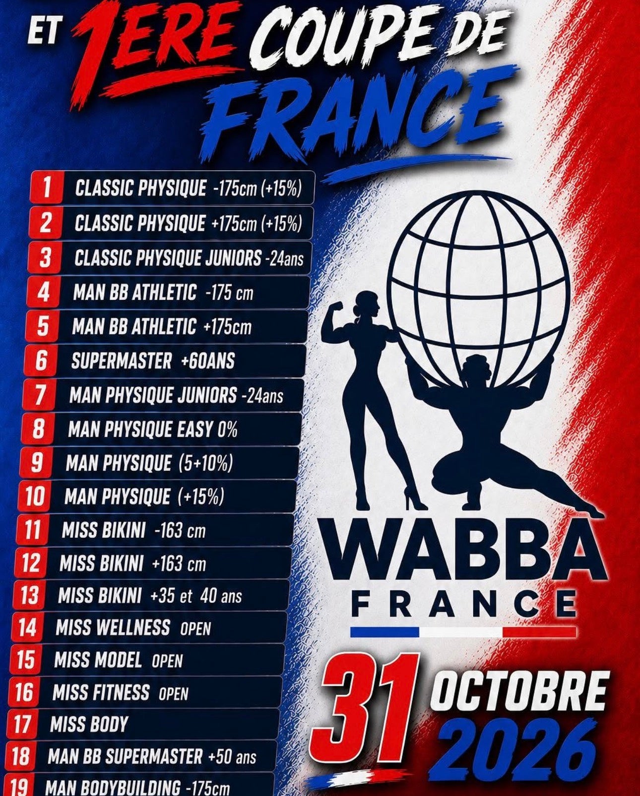 Accompte TAN EN CABINE WABBA COUPE DE FRANCE